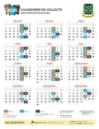 calendrier des collectes